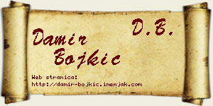 Damir Bojkić vizit kartica